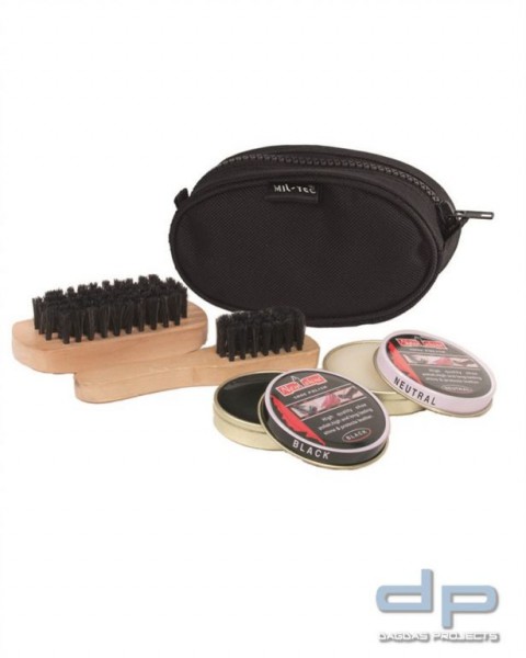 SCHUHPUTZZEUG KOMPLETT SCHWARZ VPE 10