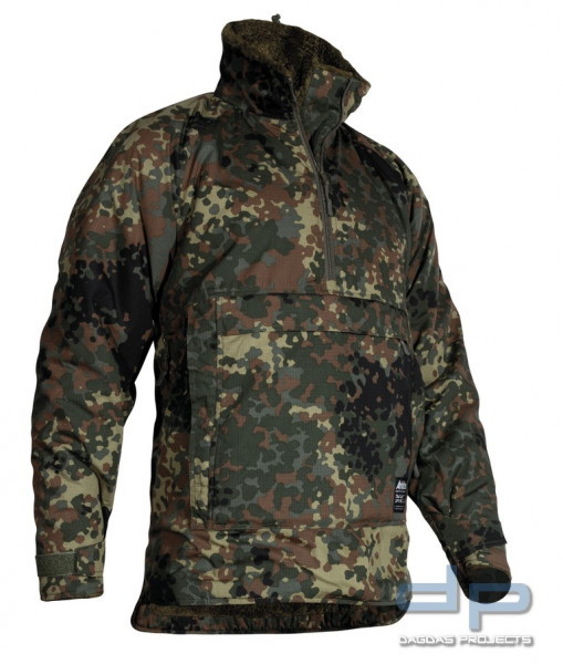 ARKTIS MAMMOTH SHIRT HALF-ZIP WINTERJACKET FLECKTARN