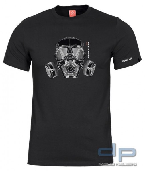 Pentagon T-Shirt Gas-Mask in verschiedenen Farben