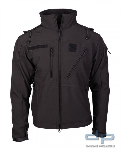 SOFTSHELL JACKE SCU 14 SCHWARZ