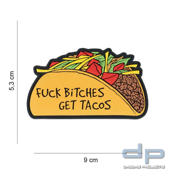 Emblem 3D PVC Fuck bitches get tacos