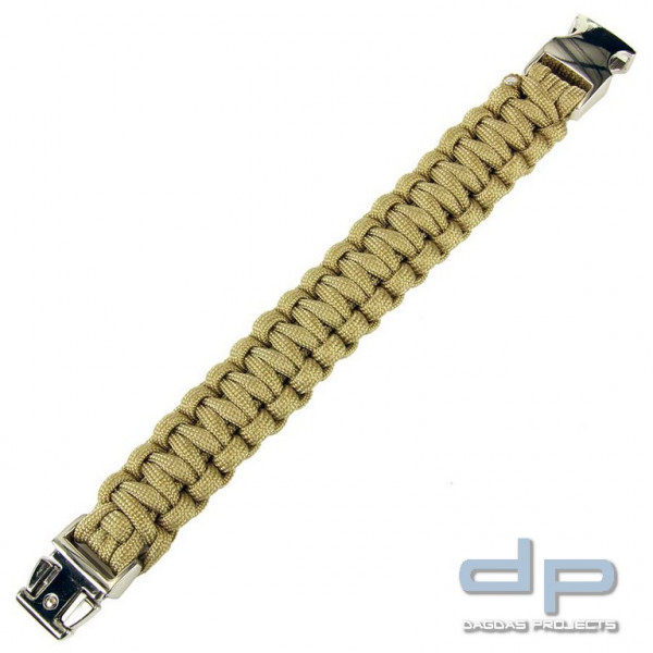 Paracord Armband Silber Schnalle K2139 8 inch in verschiedenen Farben