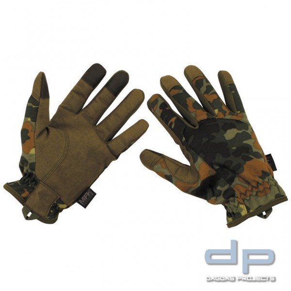 Fingerhandschuhe, flecktarn, "Lightweight"