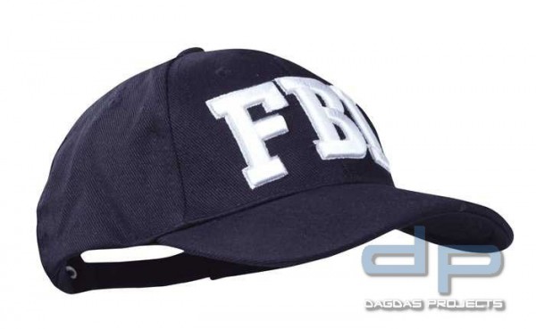 Baseball Cap Schwarz 3-D FBI