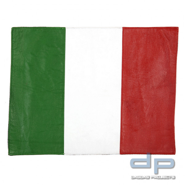 Emblem Flagge Italien Leder