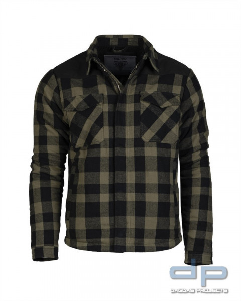 LUMBERJACKET SCHWARZ/OLIV