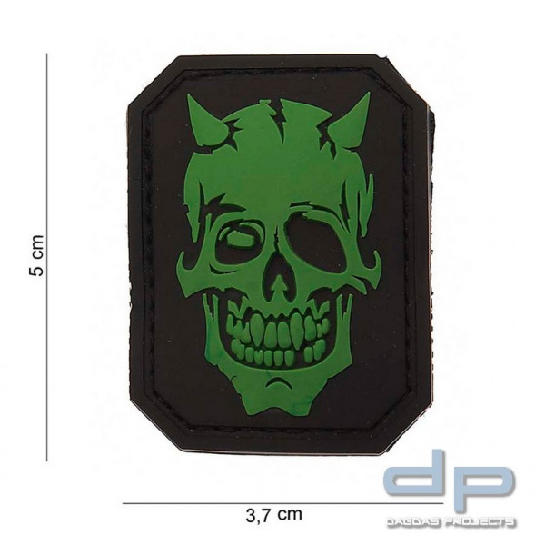 Emblem 3D PVC Devil Skull