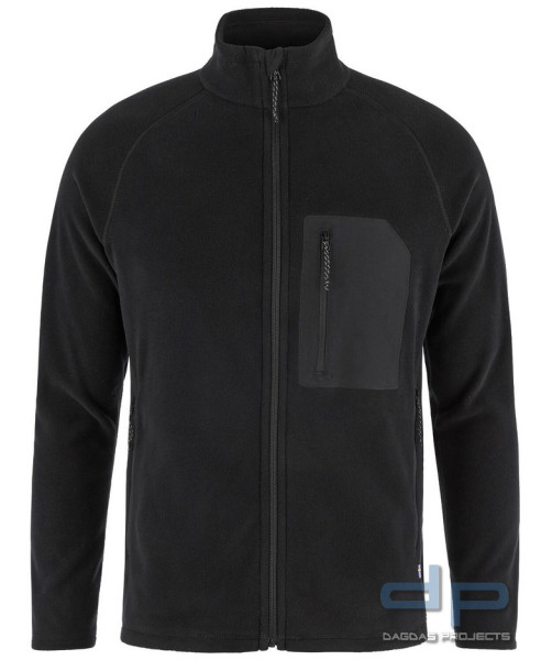 Fjällräven - Kaipak Fleece M (Fleece Jacke) in Schwarz und Oliv