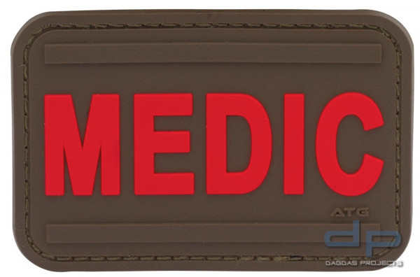 3D Rubber Patch Medic in verschiedenen Farben