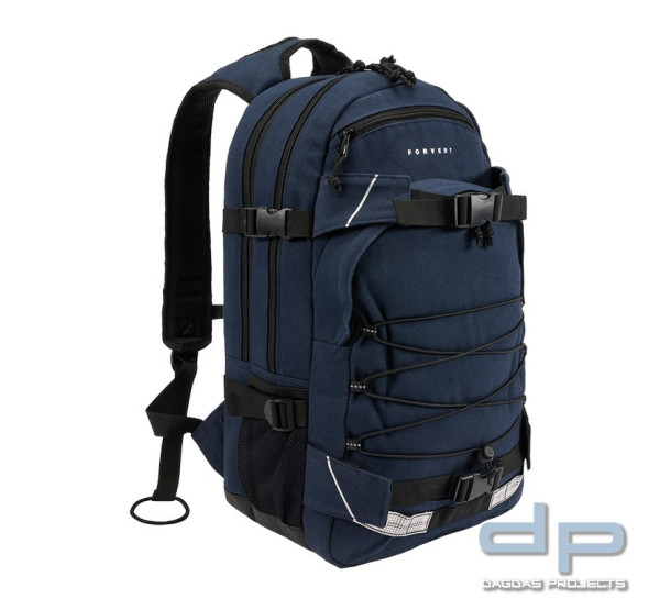 Brandit Forvert Canvas Laptop Louis Backpack in Navy und Grau