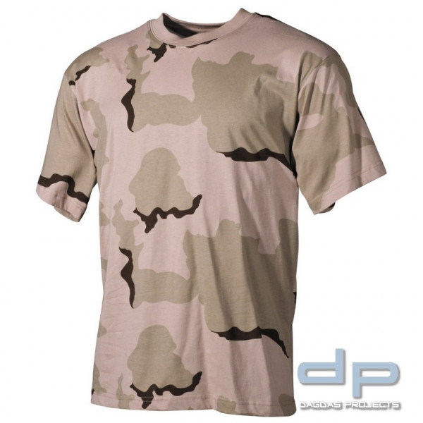 US T-Shirt, halbarm, 3 Farben desert, 170 g/m²