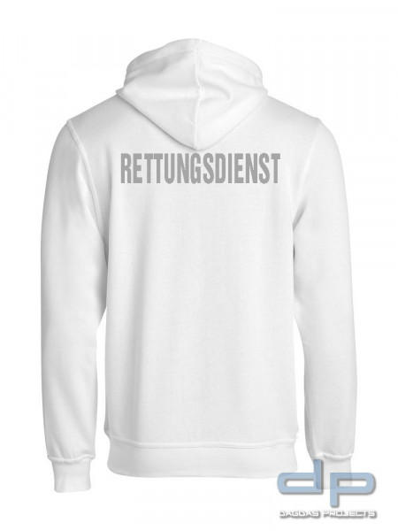 Spicy Hooded Sweat mit RETTUNGSDIENST silber Reflex Gr. L