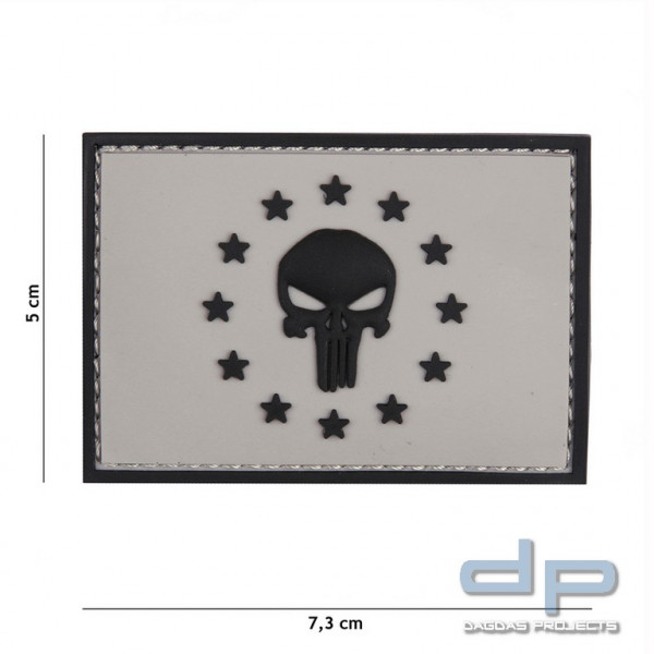 Emblem 3D PVC Punisher EU Grau