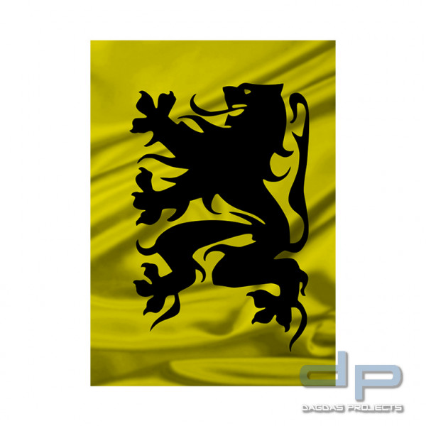Flagge Vlaanderen (löwe)