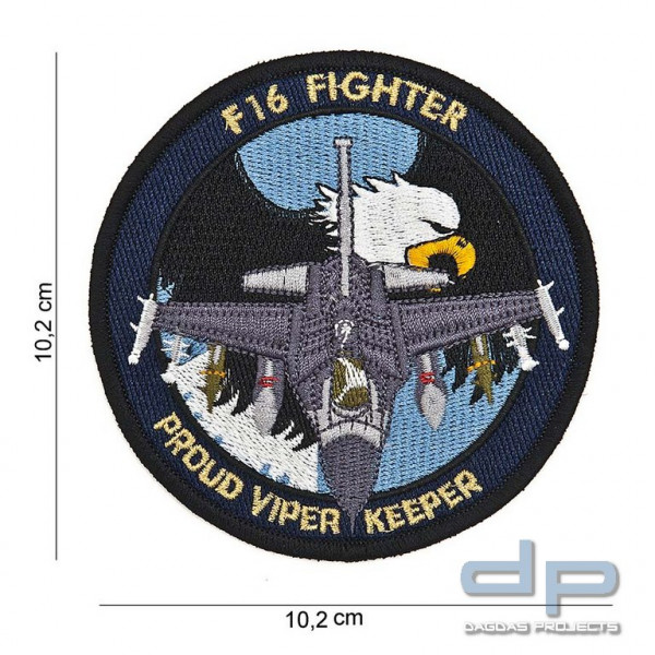 Emblem Stoff F16 Proud Viper Keeper