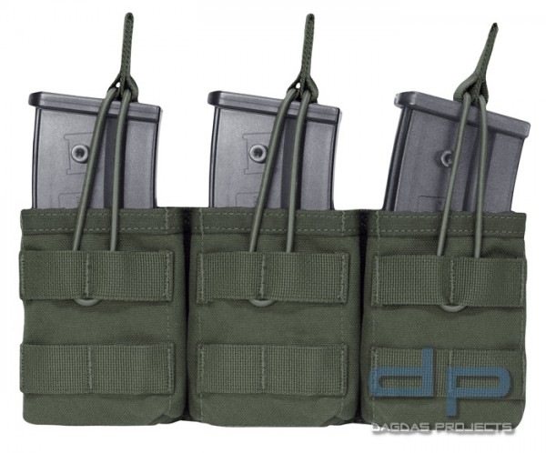 Warrior Triple Open Mag Pouch G36 Oliv