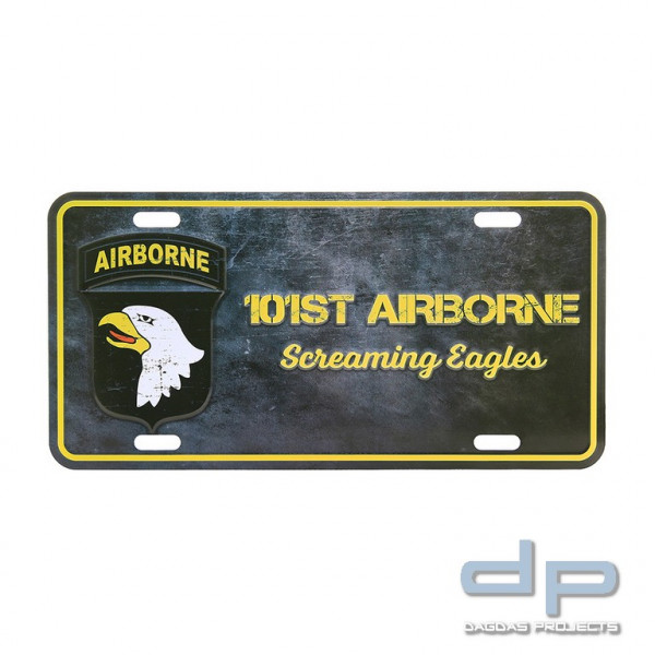 Nummernschild 101st Airborne Screaming Eagles