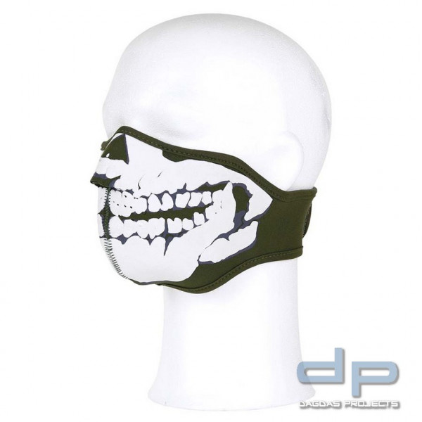 Gesichts Maske neopren skull 3D in verschiedenen Farben