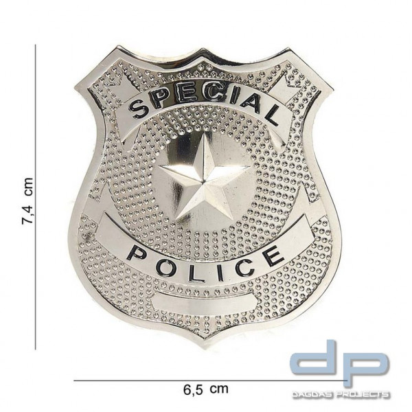 Emblem Special Police silber