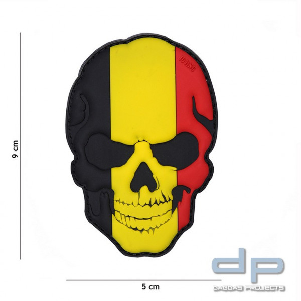 Emblem 3D PVC Skull Belgien