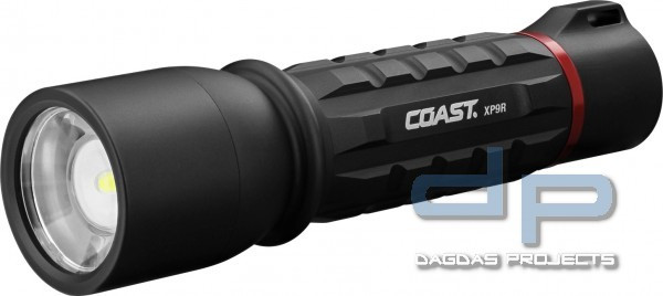 COAST XP9R Taschenlampe (1000 Lumen, wiederaufladbar)