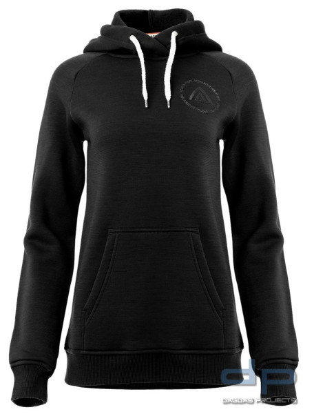 Aclima Fleece Wool Hoodie V2 Women in Schwarz und Tarmac