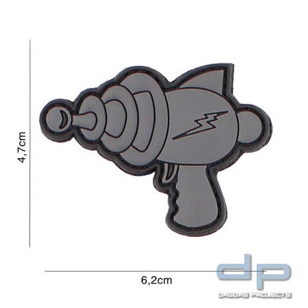Emblem 3D PVC Spacegun grau