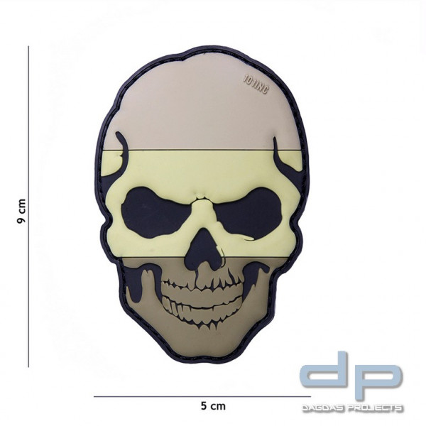 Emblem 3D PVC Skull Niederlande desert