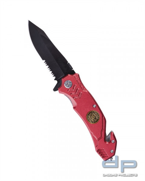EINHANDMESSER ′FIRE BRIGADE′ ROT VPE 2