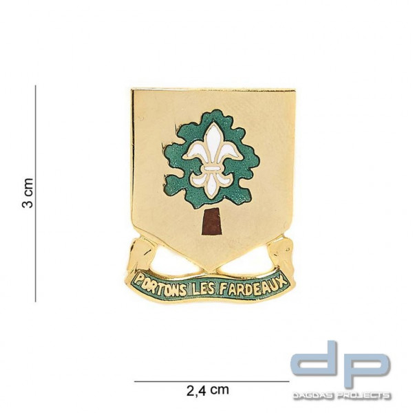 Emblem Metall 101st Support Battalion Portons Les Fardeaux