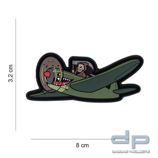 Emblem 3D PVC Warhawk mit Sensenmann #14023