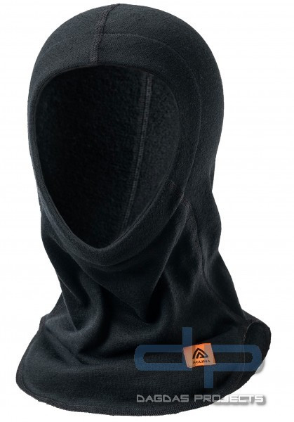 ACLIMA WOOL TERRY BALACLAVA - MERINO STURMHAUBE BLACK