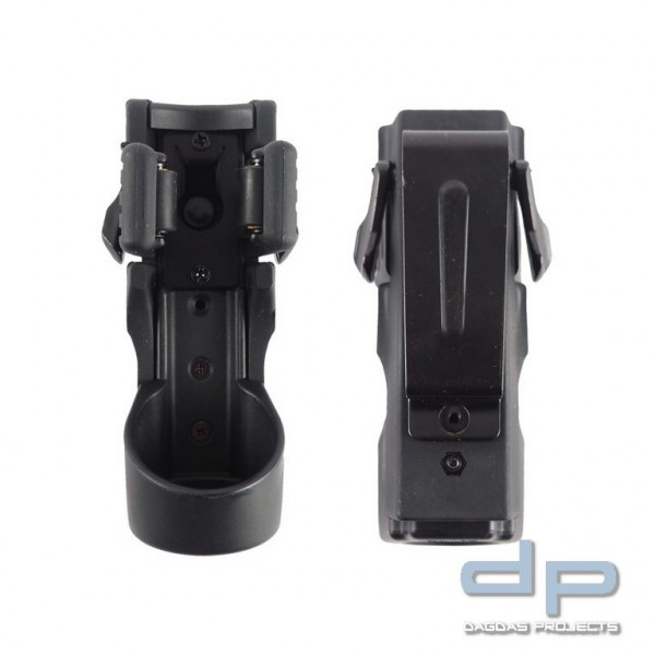 ESP® Taschenlampenholster LHU64, Metall Gürtelclip für Gürtel bis 50 mm