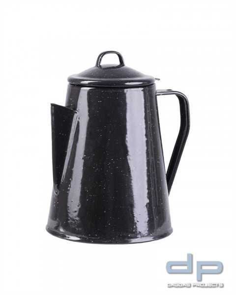 KAFFEEKANNE EMAILLE M.PERCOLATOR (12 TA.) SCHWARZ VPE 2