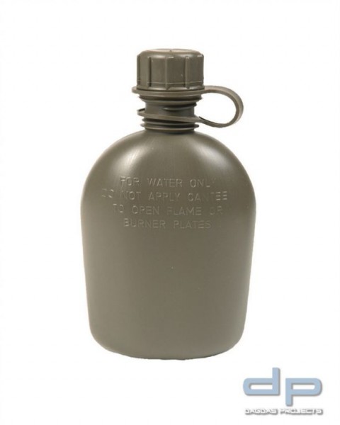 US Feldflasche Kunststoff 1QT ohne Hülle oliv VPE 10