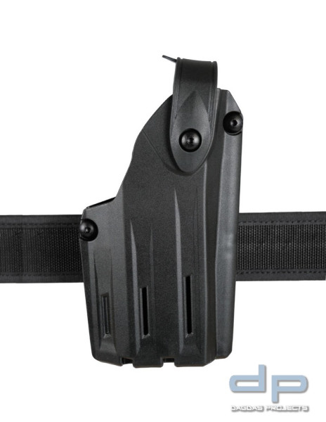 SAFARILAND® SafariVault(TM) SLS Dienstholster für Taser® 10 mit 745BL Gürtel-Clip