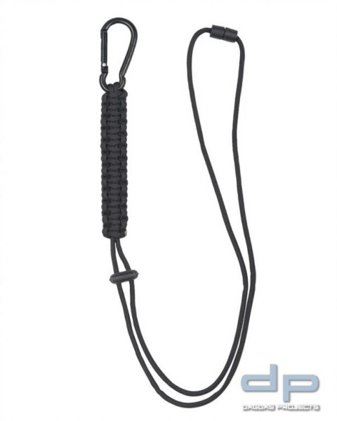 PARACORD LANYARD SCHWARZ 10 Stück