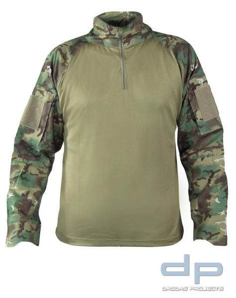 Mil-Tec Tactical Shirt Warrrior Arid Woodland