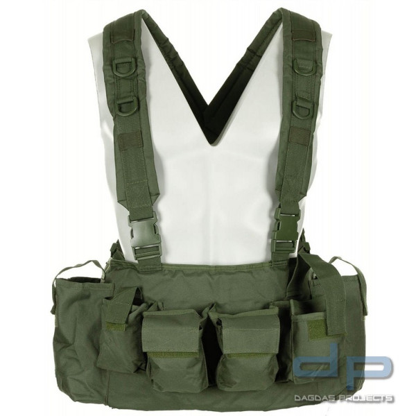Chest Rig, 9 Taschen, oliv