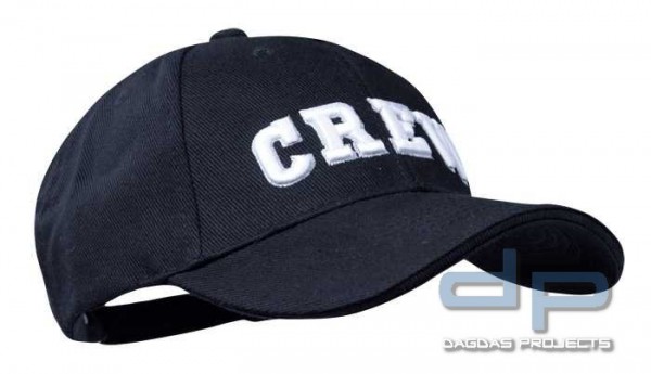 Baseball Cap Schwarz 3-D CREW