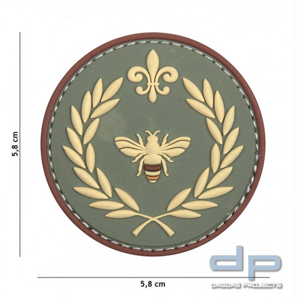 Emblem 3D PVC Napoleon Biene grün