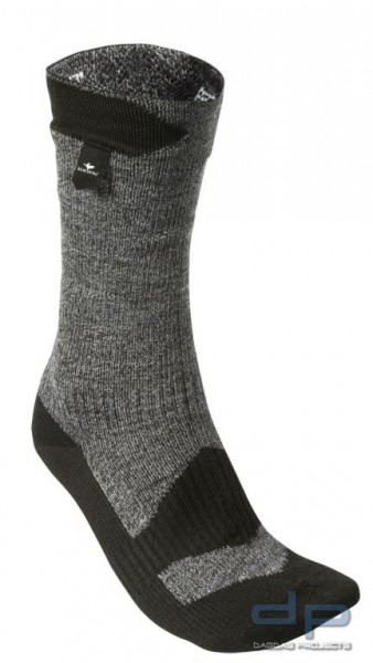 SealSkinz Walking Thin Mid Length Socks Grey/Black