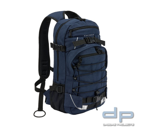 Brandit Forvert Canvas Louis Backpack in Navy und Grau