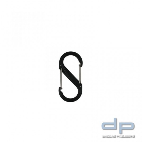 NiteIze™ Doppelkarabiner S-Biner Kunststoff Größe # 2 schwarz, 5 x 2,54 x 7,60 cm