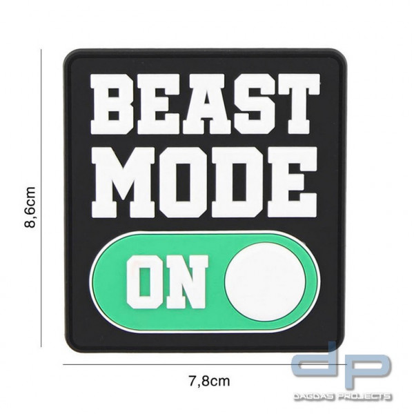 Emblem 3D PVC Beast mode on