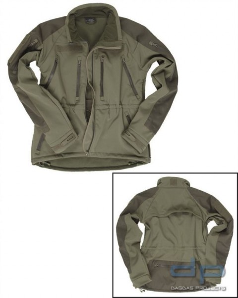 SOFTSHELL JACKE MIL-TEC® PLUS OLIV