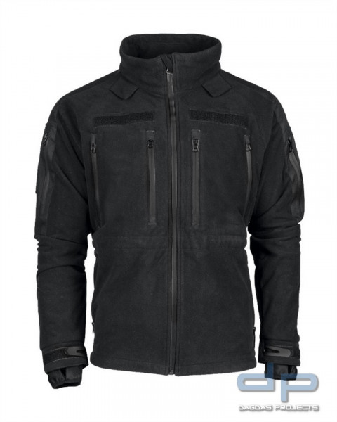 KÄLTESCHUTZJACKE FLEECE MIL-TEC® PLUS SCHWARZ